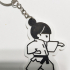 Karate Girl bag tag image