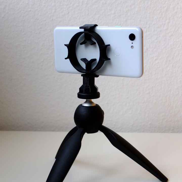 Smartphone mount for tripod