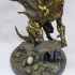 Gold Dragon Pose #1 print image
