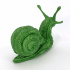 Skull snail print image