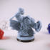 Dwarf Cleric Miniature - pre-supported image