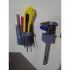 wall mount holder for exactos, allen wrenches, and calipers image