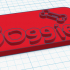 Dog tag with name, "Boggie" image