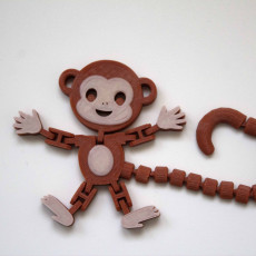 Picture of print of Flexi Articulated Monkey This print has been uploaded by Ilaria