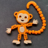 Flexi Articulated Monkey print image