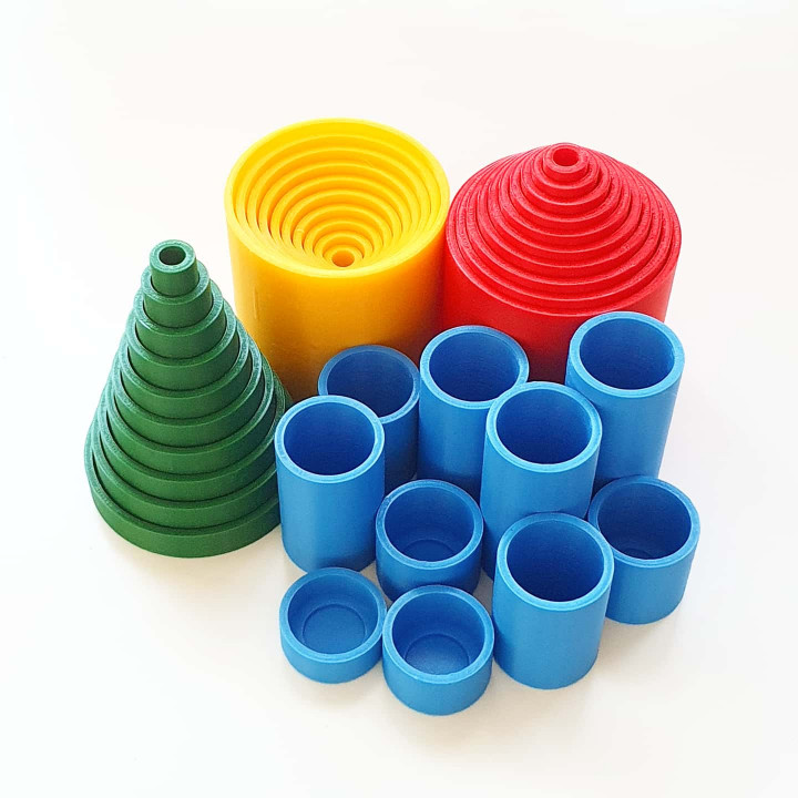 Knobless Cylinders l 3D Printed Montessori Toys
