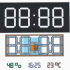 Big digital clock, time from web, temperature and humidity image