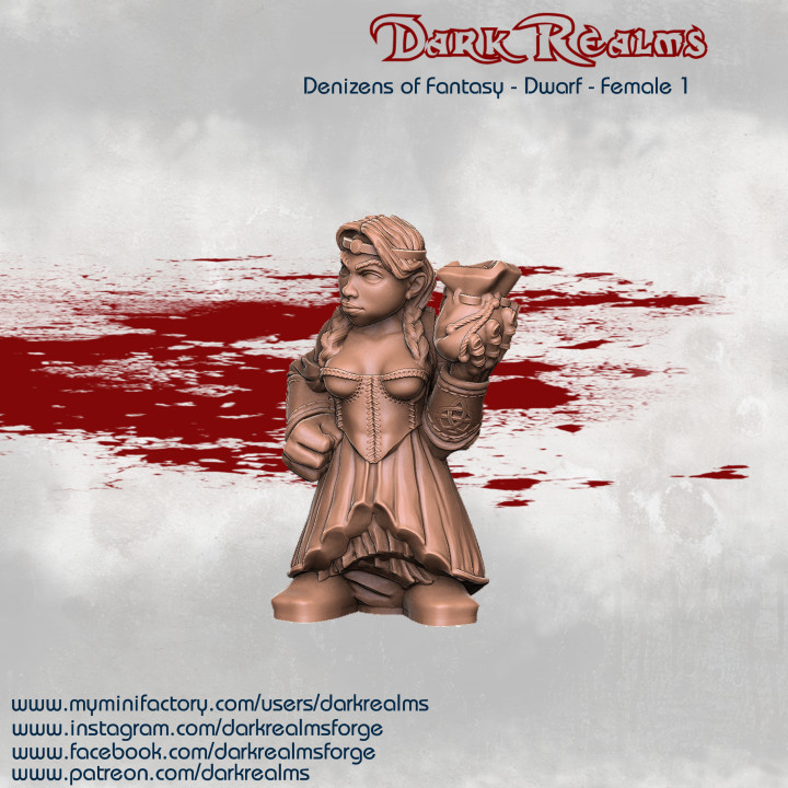 $2.95Dark Realms Denizens of Fantasy - Dwarf Female 1