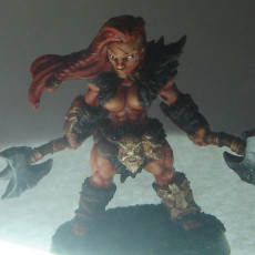 Picture of print of Hildara Bloodrage - Dwarf Berserk Heroine (AMAZONS! Kickstarter)