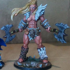 Picture of print of Hildara Bloodrage - Dwarf Berserk Heroine (AMAZONS! Kickstarter) This print has been uploaded by marcus seyfang