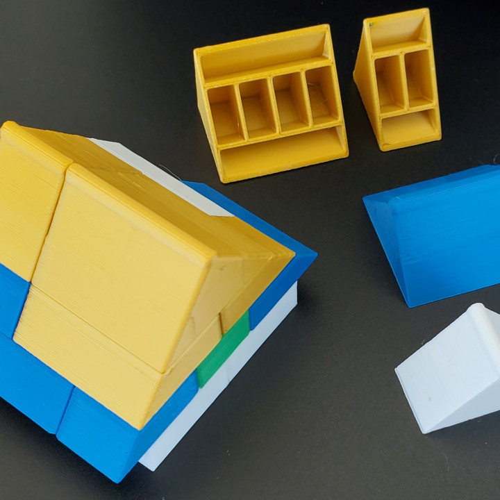 Montini Building Bricks Roof Pieces (Lego Compatible)