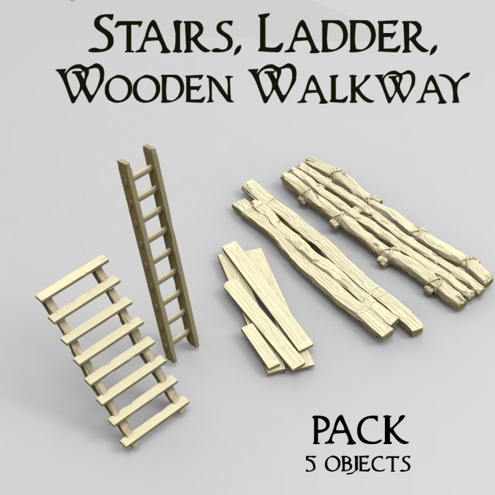 $3.00Stairs, Ladder, Wooden Walkway