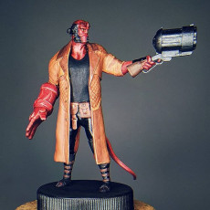 Picture of print of hellboy figure
