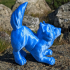 Wolfie: supports free wolf cub sculpt print image