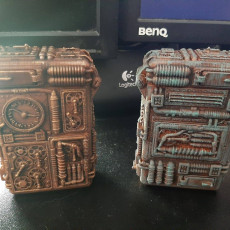 Picture of print of Steampunk box with hinge.