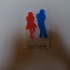 All gender restroom plate with brail image