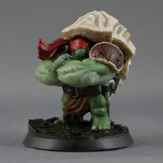 Picture of print of Teenage Mutant Ninja Tortle - Rappyfel Miniature - Pre-Supported