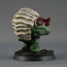 Picture of print of Teenage Mutant Ninja Tortle - Rappyfel Miniature - Pre-Supported