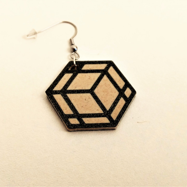 Cube Earrings and Necklace