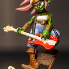 Picture of print of Knox the Goblin Bassist