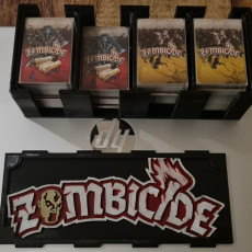 Picture of print of Zombie Card Box & 3 Lids
