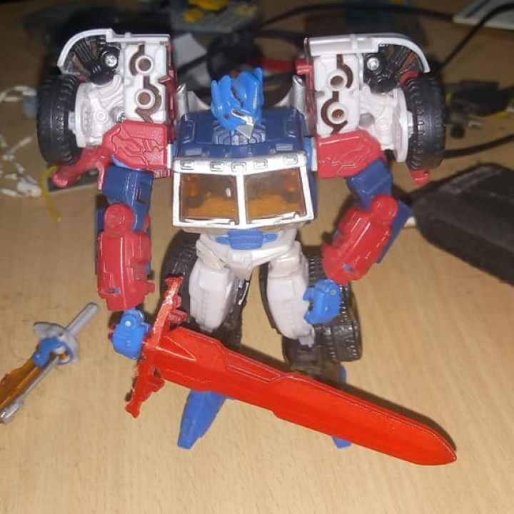 Transformers Sword G2 syle Optimus Prime 5mm handle