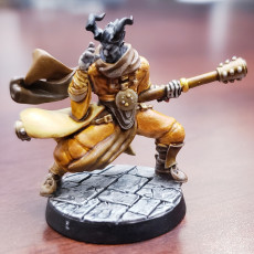 Picture of print of Male RPG Monk - Human, Elf, Half Orc, Tiefling - 32mm miniature
