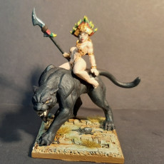 Picture of print of Kaata, Princess on Panther (AMAZONS! Kickstarter)