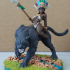 Kaata, Princess on Panther (AMAZONS! Kickstarter) print image