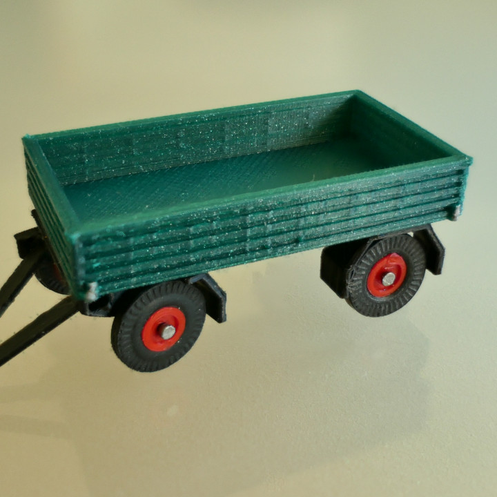 Flatbed Trailer H0 Scale 1:87