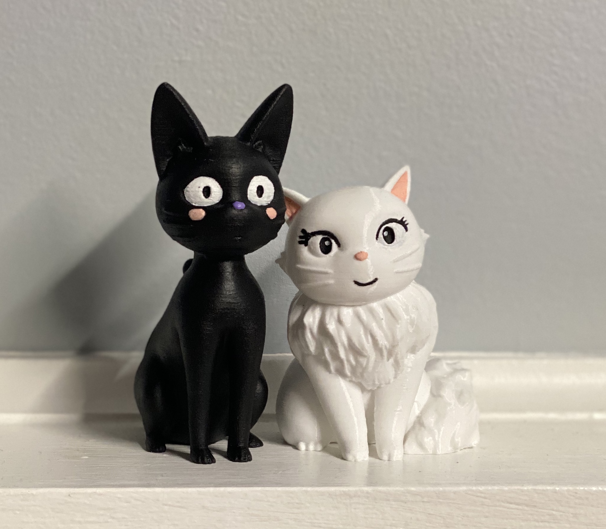 3D Printable Jiji & Lily (Kiki's delivery service) by Patrick