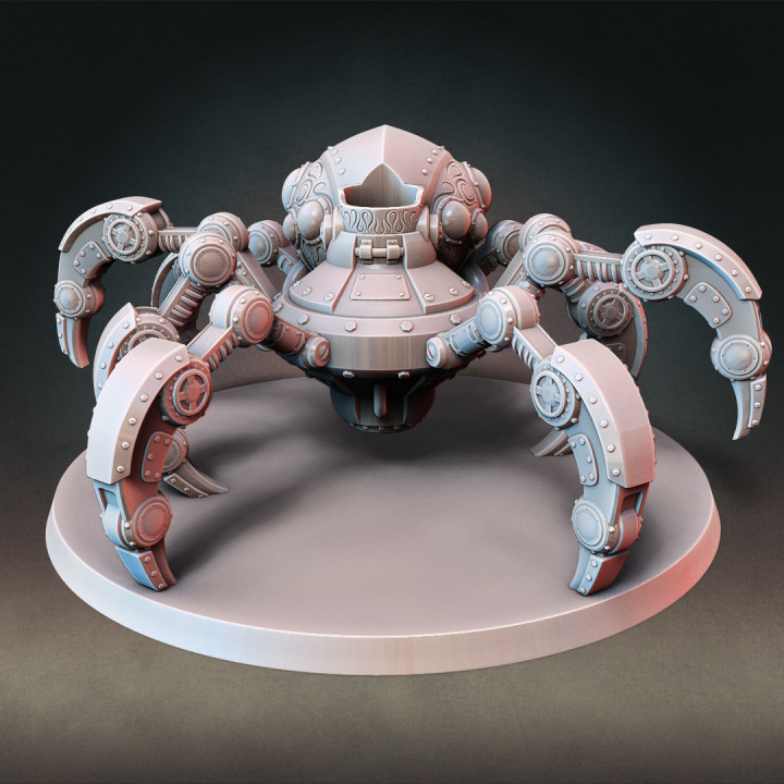 $15.00Giant Steampunk Mech Spider (15mm based mini mountable) (Presupported)