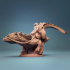 Giant Lizard mounted and unmounted image