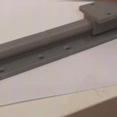 Picture of print of linear guide slide rail