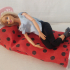 Mountable Barbie size bed for dolls image