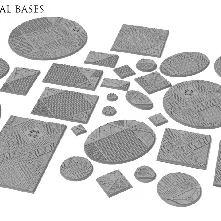 Sci-fi industrial bases all sizes all shapes