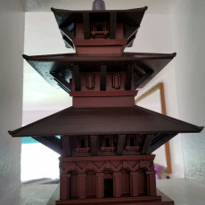 Picture of print of Durbar Square Pagoda