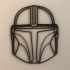 Helmet Mandalorian (casque) polygonal image