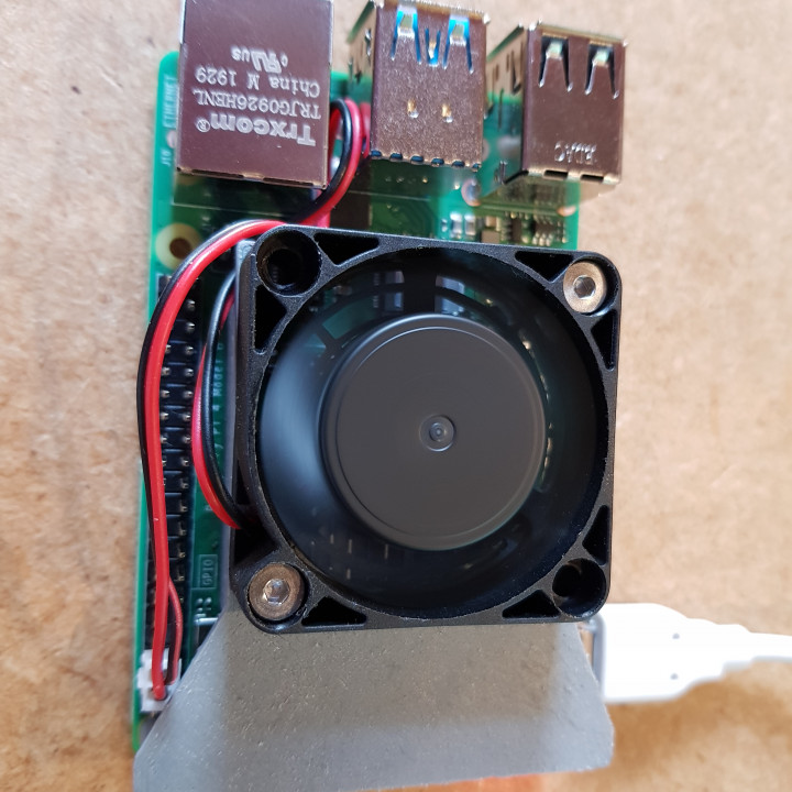 Rapsberry PI 4 support ventilateur 40x40 mm
