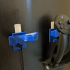 Valve Index Controller wall mount using Command Hooks w/USB holder image
