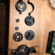 Picture of print of Comolded Silicone Wheels for 150g combat robot