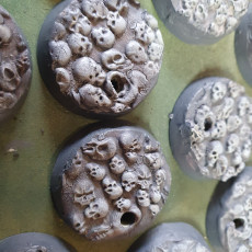 Picture of print of Texture rolling pin skulls