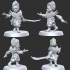 Gnome Warlock Type A w/ Modular Hands + Weapons (Presupported) image