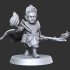 Gnome Warlock Type B w/ Modular Hands + Weapons (Presupported) image