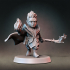 Gnome Warlock Type B w/ Modular Hands + Weapons (Presupported) image