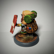 Picture of print of Gnome Wizard Type B w/ Modular Hands (Presupported)