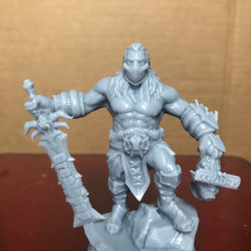 Picture of print of OCD Half-orc slays Covid-19 Ogre