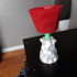 rose in a psychedelic vase image