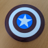 Captain America Shield Logo Coaster image