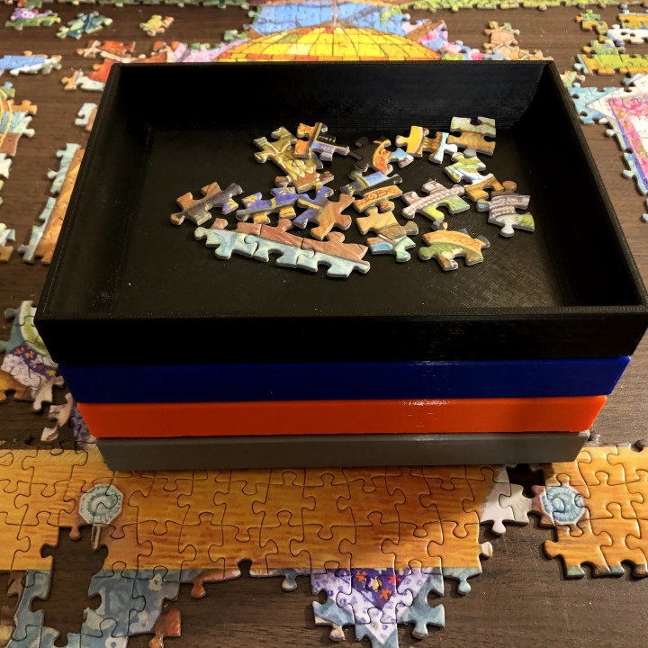 Stacking Tray for Puzzles